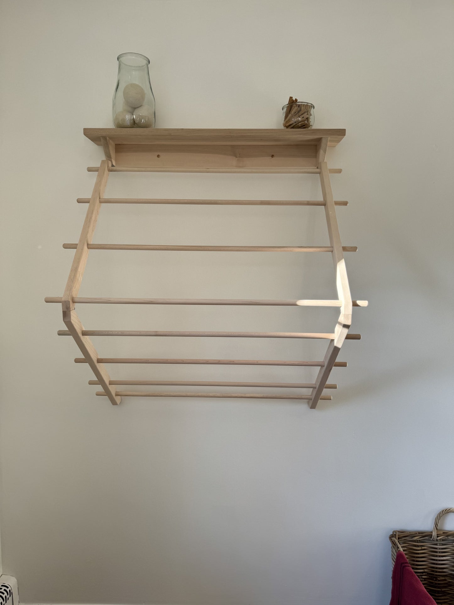 Large Dryer with Shelf (Natural-No Finish)