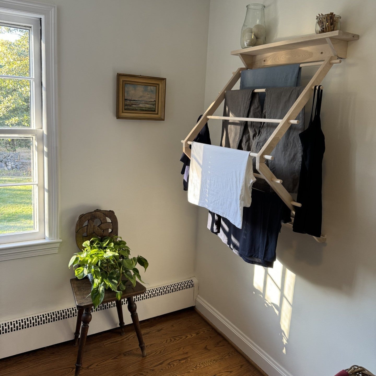 Medium Dryer with Shelf (Natural-No Finish)