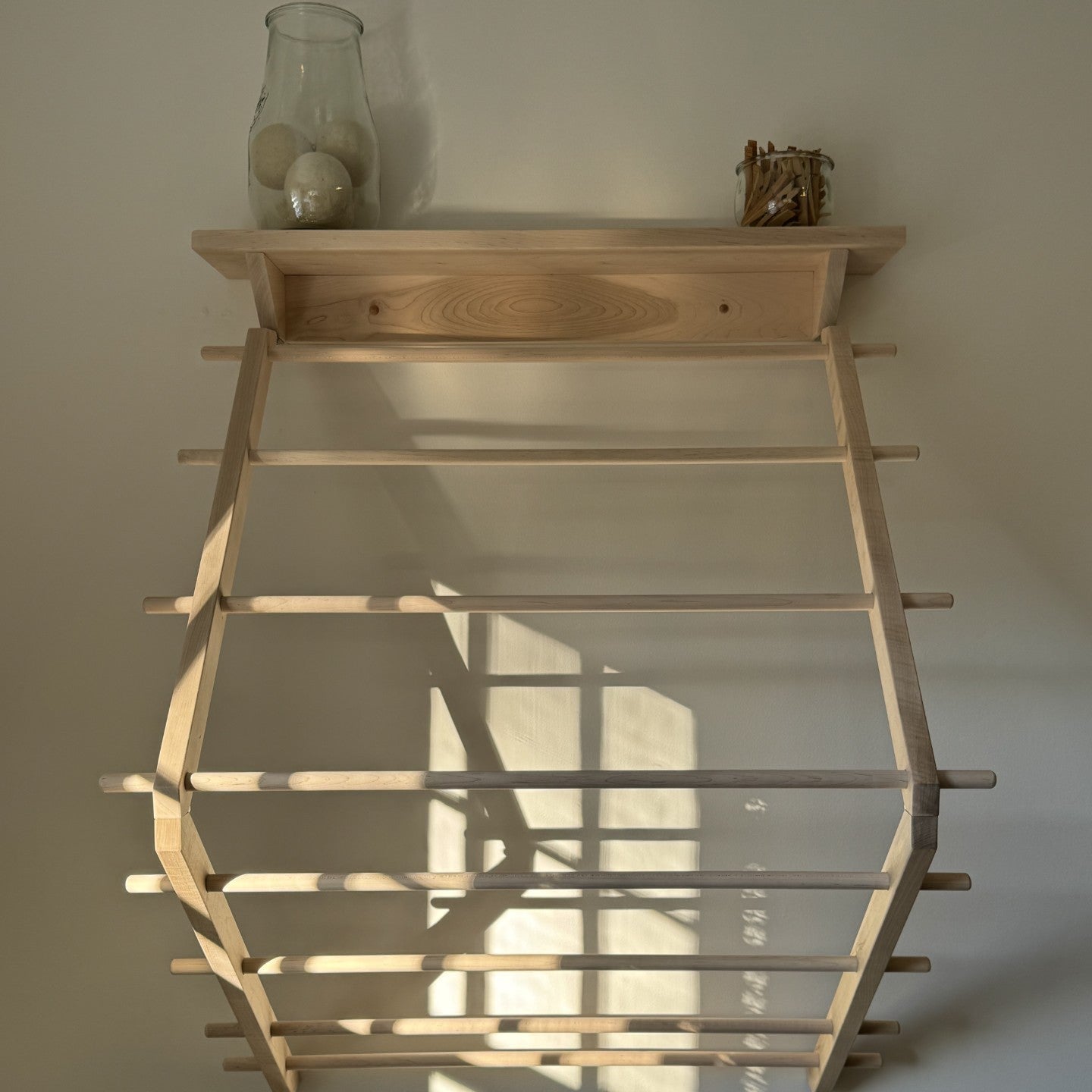 Medium Dryer with Shelf (Natural-No Finish)