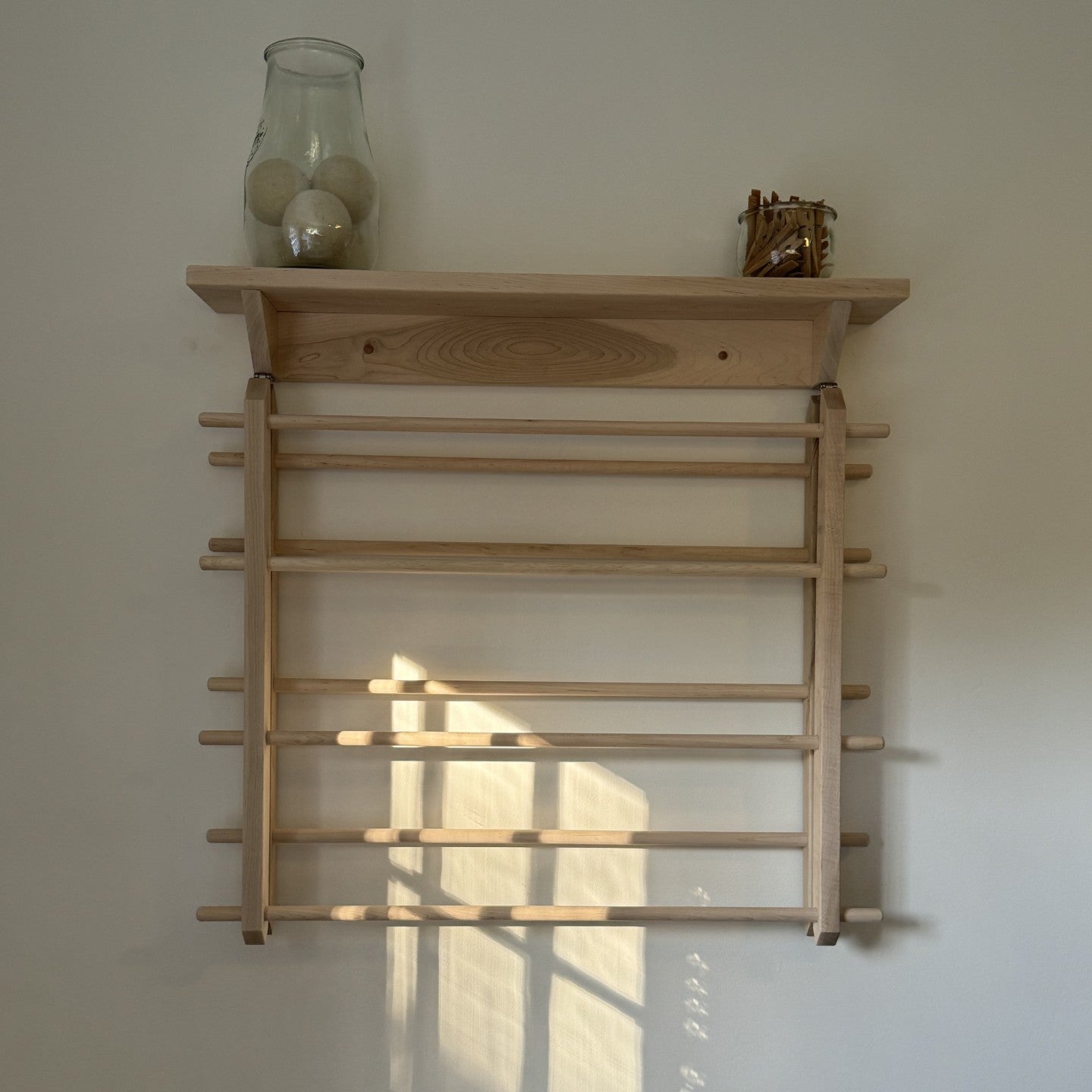 Medium Dryer with Shelf (Natural-No Finish)