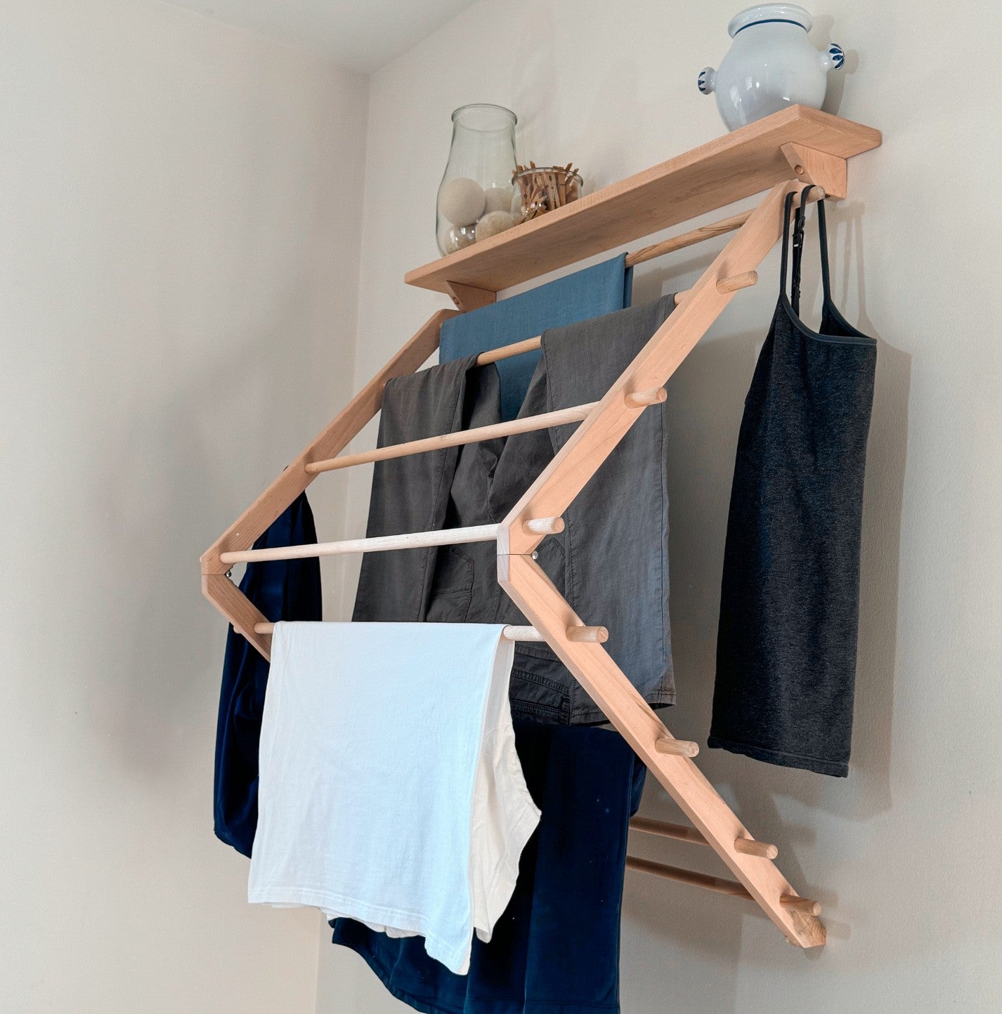 Large Dryer with Shelf (Natural-No Finish)