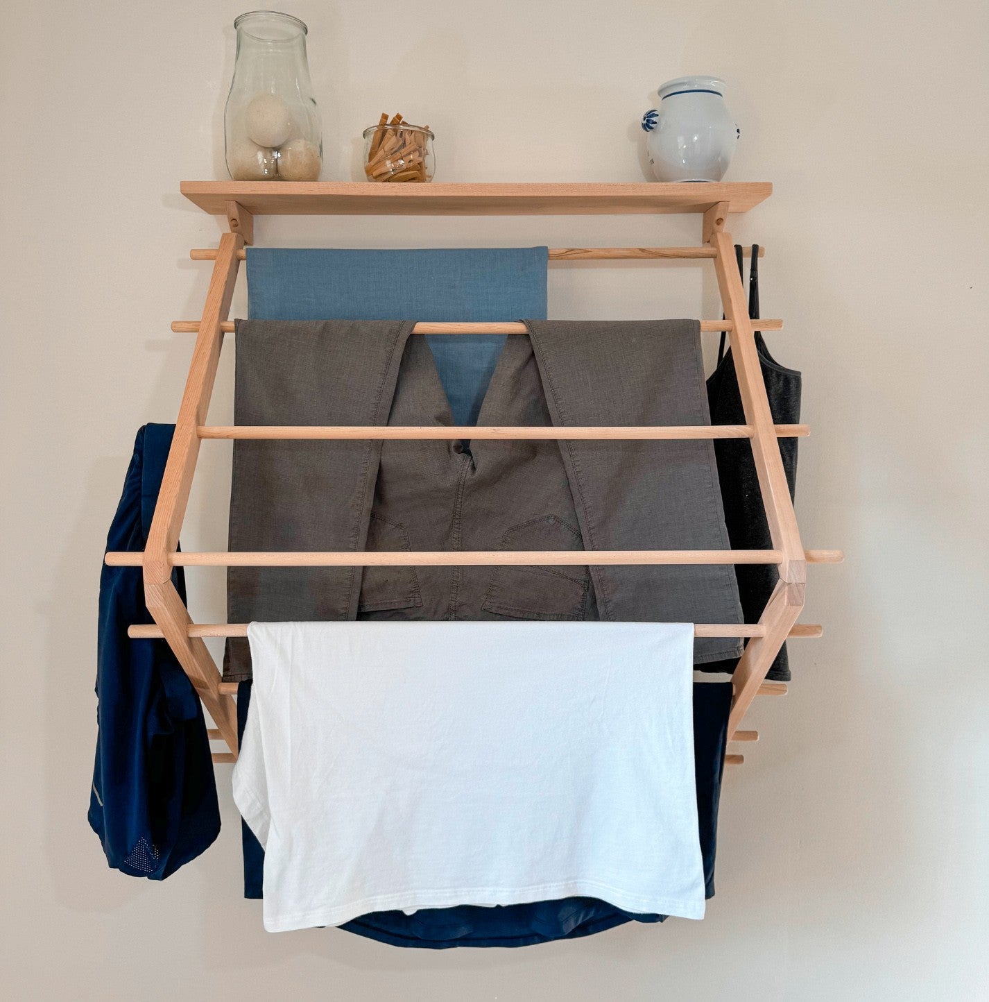 Large Dryer with Shelf (Natural-No Finish)