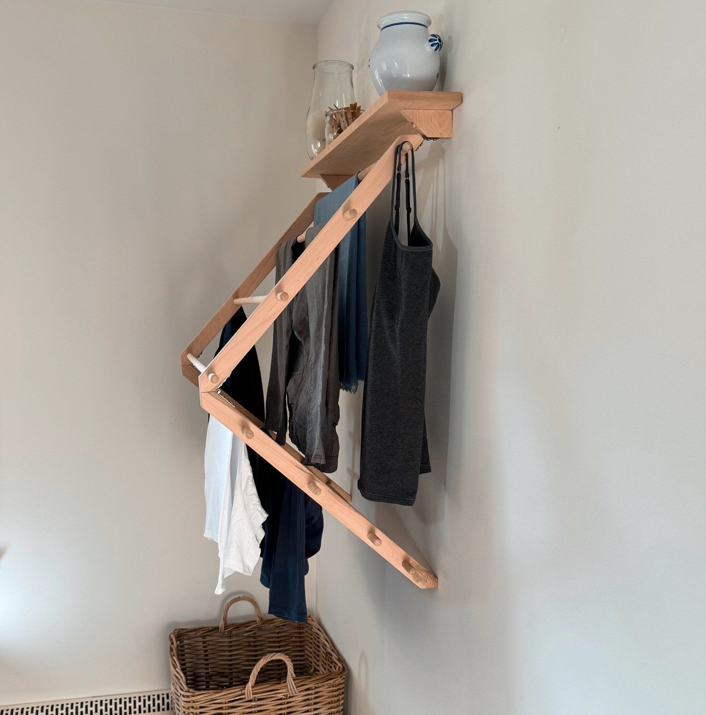 Large Dryer with Shelf (Natural-No Finish)